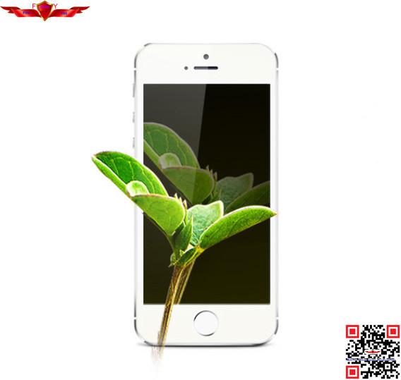 Newest 2.5D 9H 0.2MM Golden Mirror Tempered Glass Screen Protector For Iphone 5/5C/5S