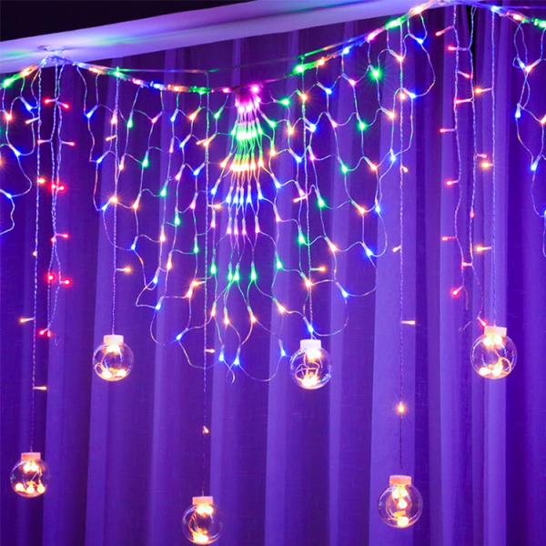 Outdoor Christmas Decorations LED Peacock Light String with Plug-In and 1- AC200-240V