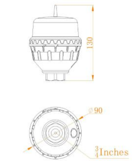Красный IP66 ICAO Low-Intensity L810 Single Aviation Obstruction Light для высокого здания мостового башенного крана