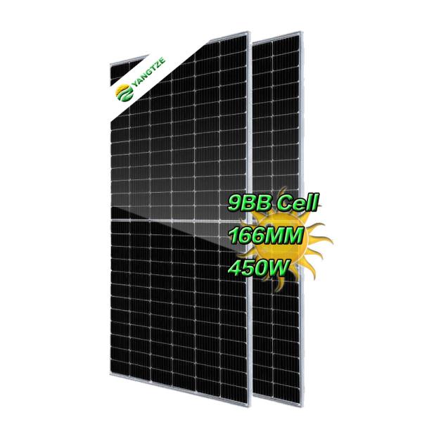 450W Commercial PV Mono Facial Solar Panel Sun Paneling Cell 5400Pa Snow Load