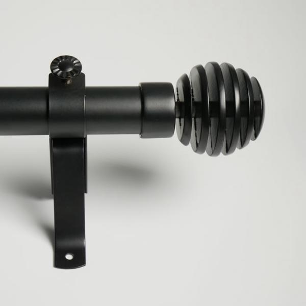 Paint Treatment Aluminum Alloy Adjustable Curtain Rod Knobs