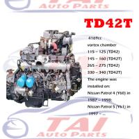 Usado TD42 TD42T TD42TI Motor 6 cilindros com turbo Para Nissan