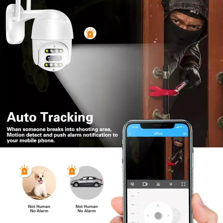 Система CCTV 10X камеры CMOS 2.4G WiFi беспроводная сигналит двойной объектив