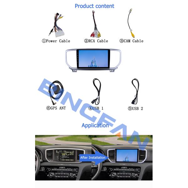 Auto Radio Kia Sportage Car Stereo 4 2018 2020 2+32GB 8 Core Car Rad