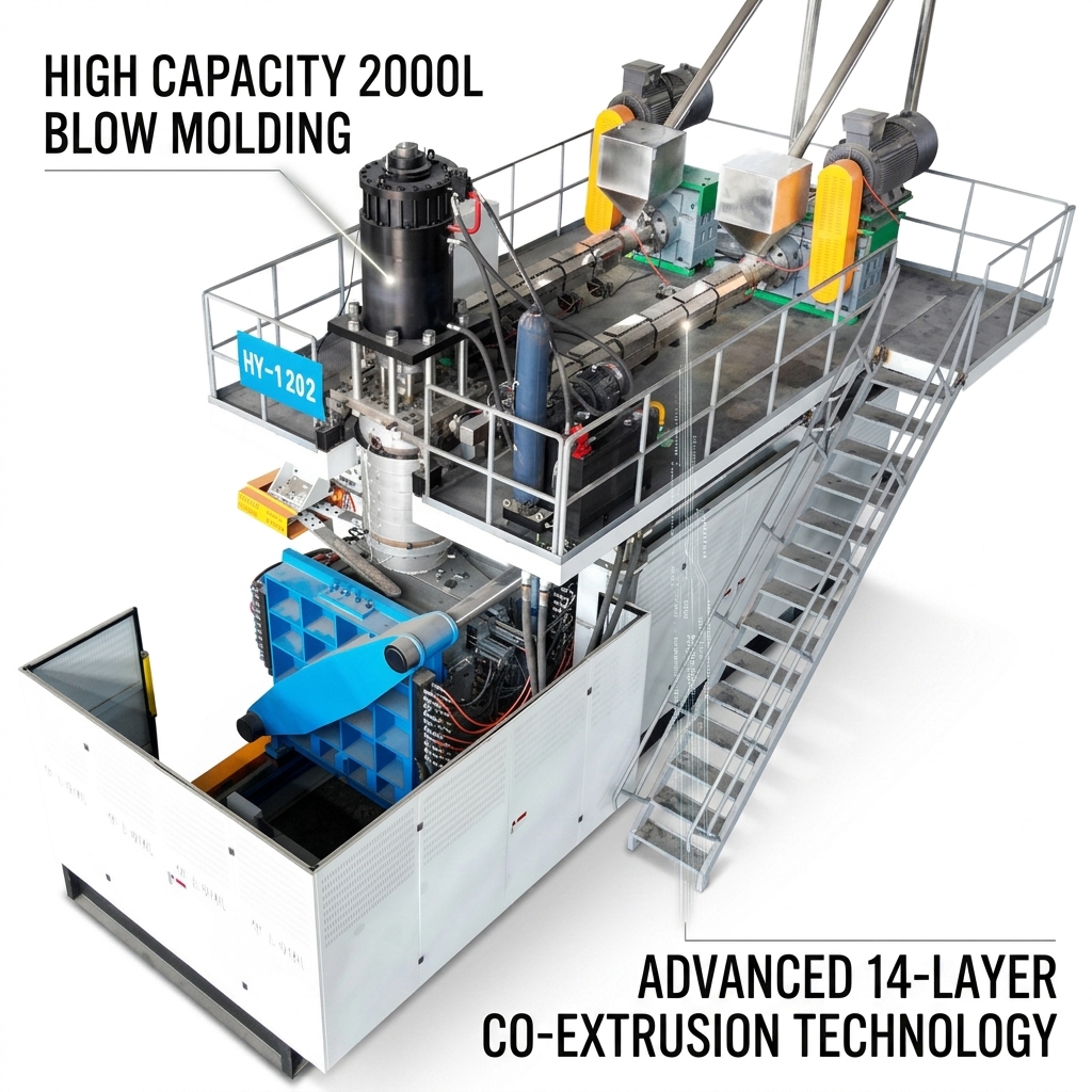 1000-2000L CE Certified European Standard Water Tank Blow Moulding Machine for Regulated Market Export Manufacturers