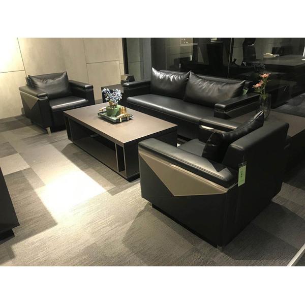 Разносторонняя софа приема офиса, холеная кожаная софа приема