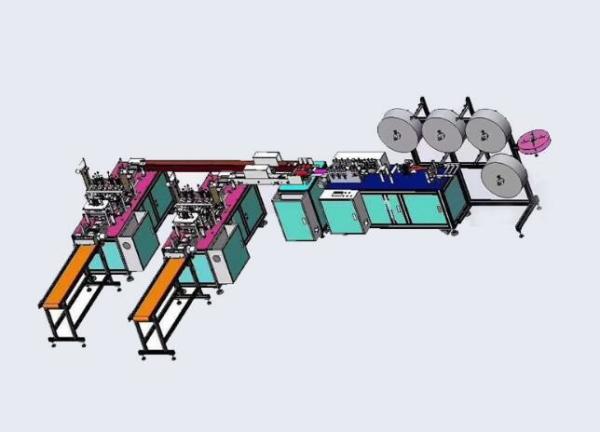 High Efficiency Earloop Mask Machine Blank And White Easy Installation