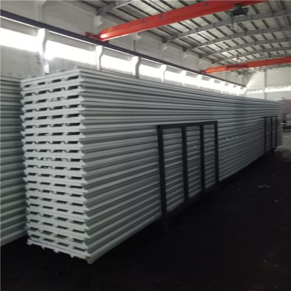 11.35meters 840mm ivory white single steel PVC eps sandwich roof panel for roof