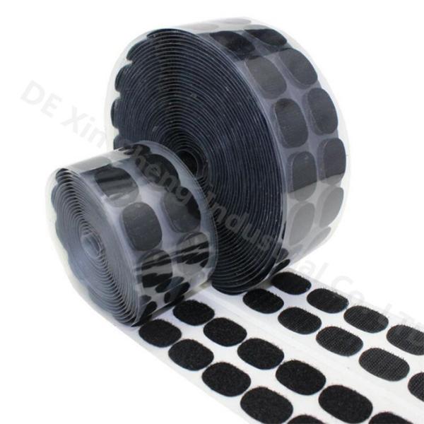 Die Cutting Strong Sticky Self Adhesive Hook and Loop Dots Tape Roll For Wall Decoration OEM