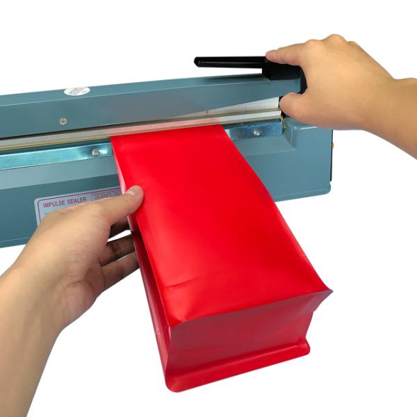 High Quality Eight-Sided PE Plastic Tin Roll Edge Storage Bag Reusable Flat Bottom Organ Bag Fresh Food Seal Flat Bottom Bag