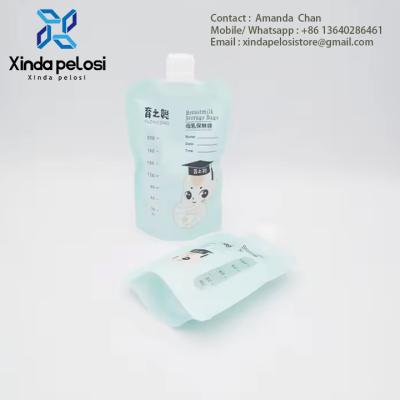 Sacos de alimentação para bebês personalizados, sacos de armazenamento de suporte de leite materno, sacos de armazenamento de leite, saco de suporte com válvula