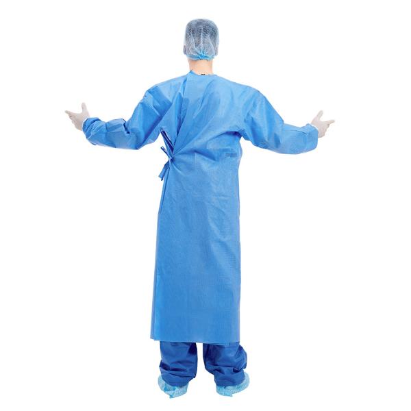 Disposable Surgical Medical Gown Reinforced Hospital Uniforms