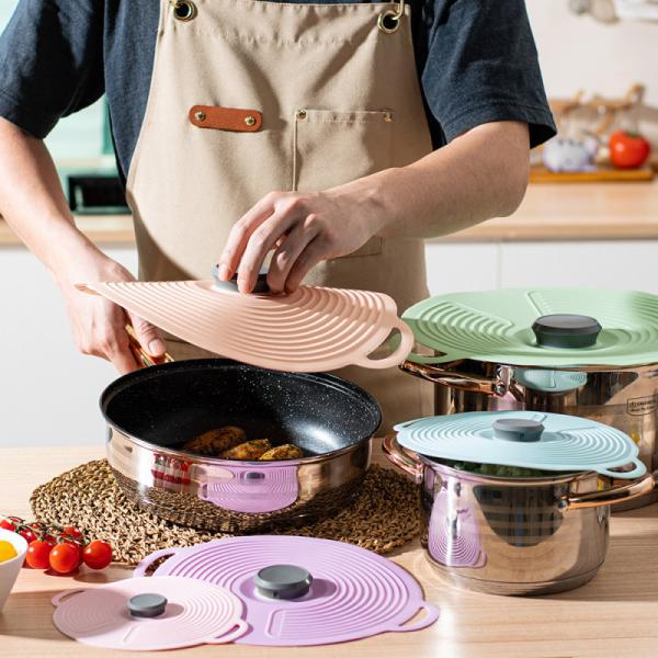 Food Grade Anti-leakage Sealing Silicone Pot Lid Factory Wholesale Customizable