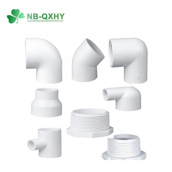 Sch40 Sch80 ASTM PVC UPVC CPVC сцепление локоть Tee трубы фитинги для водоснабжения и водоотведения