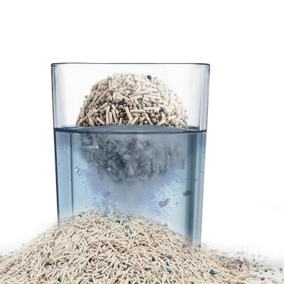 Flushable Bentonite Tofu Mixed Cat Litter Dust Free Clumping Biodegradable Cat Litter
