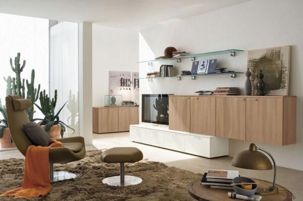 MDF Painted Home Interior TV Cabinet , Modern Low Profile TV Stand Stable Structure