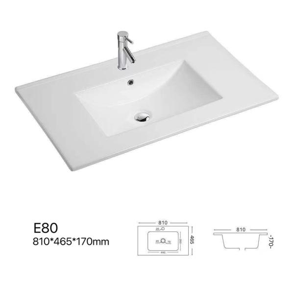 Европейские типы Washbasin таза тщеты таза шкафа встречный верхний прямоугольный тонкий