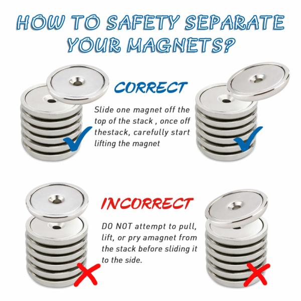 Спеченный магнит бака неодимия NdFeB с крюком шарнирного соединения качания