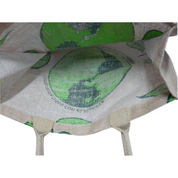 Water Proof Paste Green Earth Gunny Bag, Handle Cotton Weaving Reusable Carrier Bags