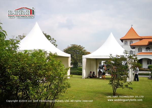 Famoso exterior 5x5m do dossel do miradouro do partido com o Sidewall liso do PVC do branco ao redor