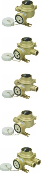 CZKH Atex aprovado Soquete de cobre marinho com interruptor IP56