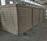 En stock Cajera militar a prueba de explosiones refugio caja de red portátil plegable a prueba de explosiones bloqueo de contención de pared tipo correa