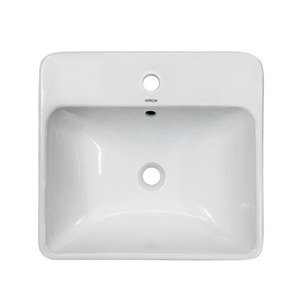 Керамический белый встречный верхний таз, таз тщеты Bathroom прямоугольный