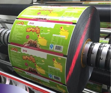 Plastic food packaging film printing film roll for cake/bresd/biscuit/candy/coffee/sugar