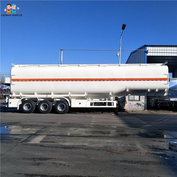 3 Axles Petroleum Tanker Truck Trailer 60000 Liters 6 Compartments Exported To Mauritania