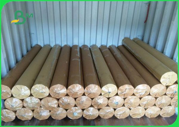 papel de plotador largo bond opaco do formato de 60g 70g 80g para a fábrica do vestuário lisa