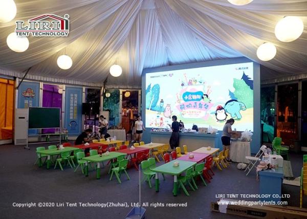 Classroom 16m Wide Decagonal Round Tent With Glass Walls And  Doors