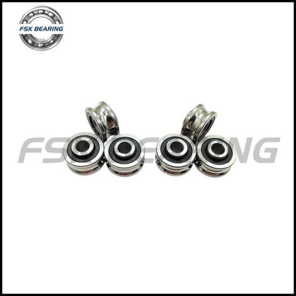 SFR4ZZ Miniature Flanged Deep Groove Ball Bearing 6.35x15.875x5.75mm Stainless Steel Non-Standard Flange Bearing
