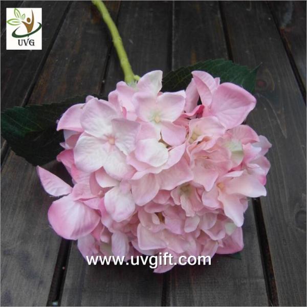 UVG FHY23 Decoration flower artificial white hydrangea for indoor party decoration