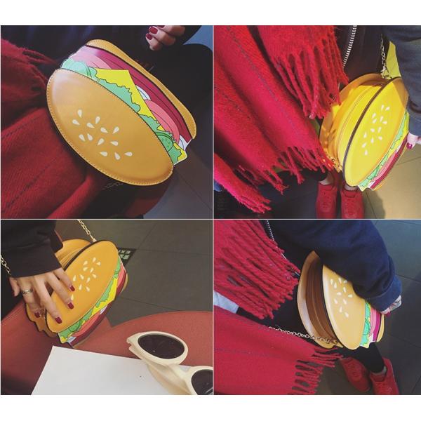 Japan and South Korea trend of 2016 new Ms. shoulder bag leisure wild food burger fries diagonal package female