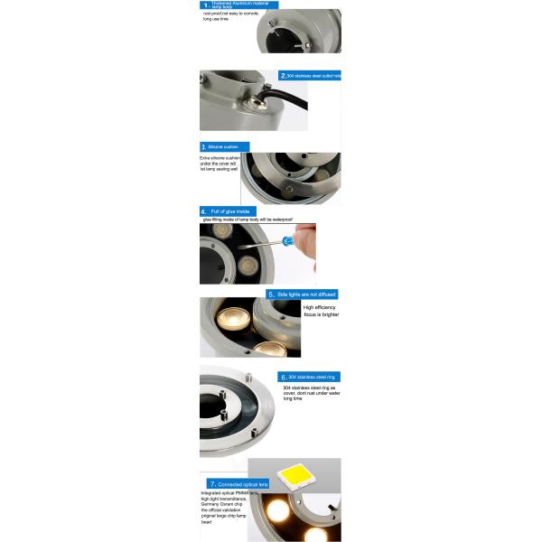 LED Fountain light underwater light fish pond light waterscape light waterproof spot light colorful landscape light