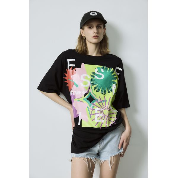 Oversized Basic Tank Top Black Graphic OEM ODM Streetwear T-Shirt