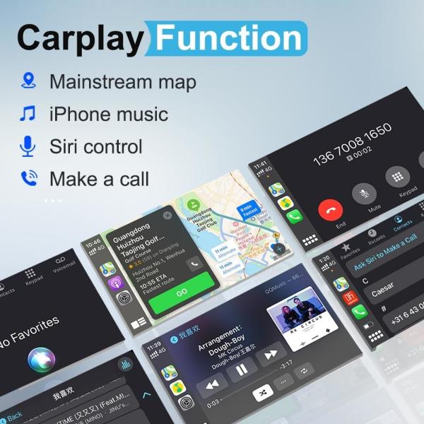 Wired To Wireless Carplay Adaptor Dongle Carlink 3.0 U2w Plus Ai Smart Box For Apple