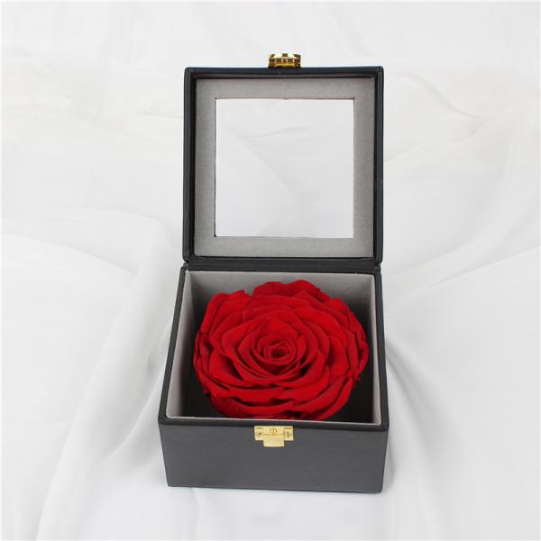 7-8CM Red Preserved Rose Gift Box For Celebration / Gift / Occasion