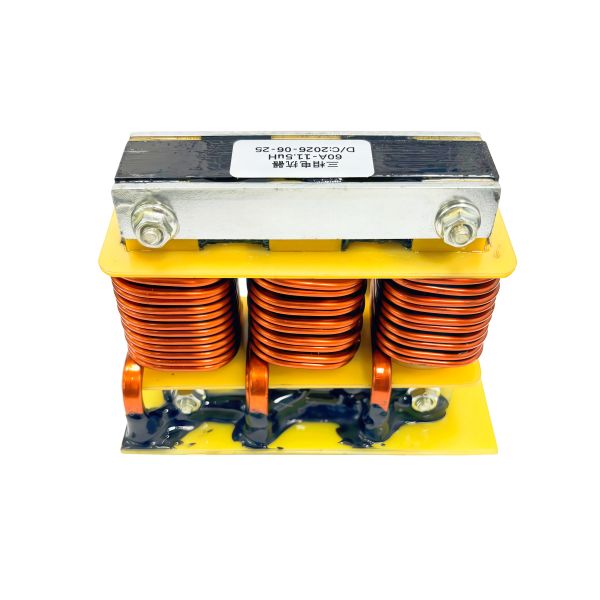 EI80 Core Three Phase Reactor 60A 11.5uH Low Loss Line Choke for 380V 400V Inverter