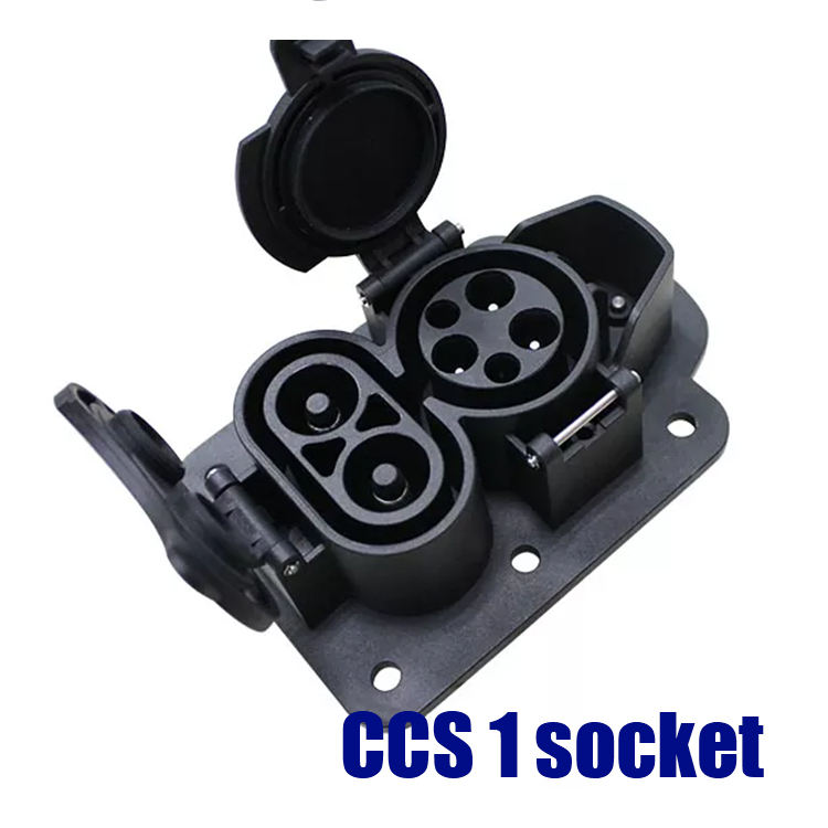 CCS 1 Dc Разъем для быстрой зарядки Адаптер гнезда US 200A CCS Inlet Dc EV Зарядное устройство Аксессуары