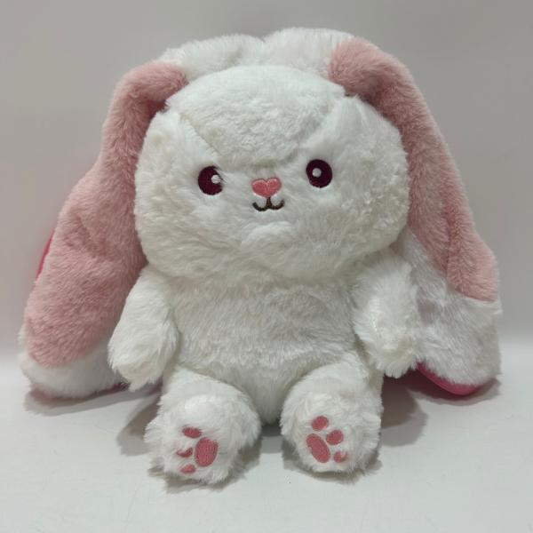 35cm 14 Rosa e Branco Plumes de Páscoa Coelhinho de Brinquedo Coelhinho Animal Recheado em Morango