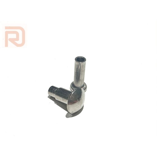 Venta al por mayor de fábrica, remache de mango de latón personalizado, cabeza plana doble