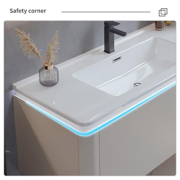 waterproof Slate Bathroom Vanity With Sink And Mirror 42 Inch