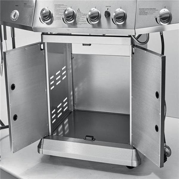 4 Burners Vertical Gas or Charcoal BBQ Grill Outdoor Home Garden Use