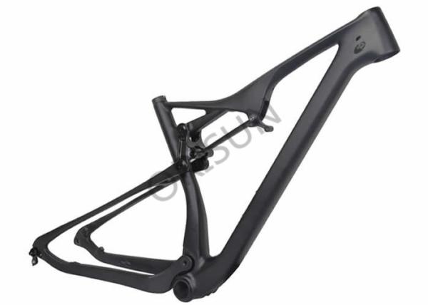 Custom Painting 27.5 Full Suspension Carbon Frame With XC Riding Style