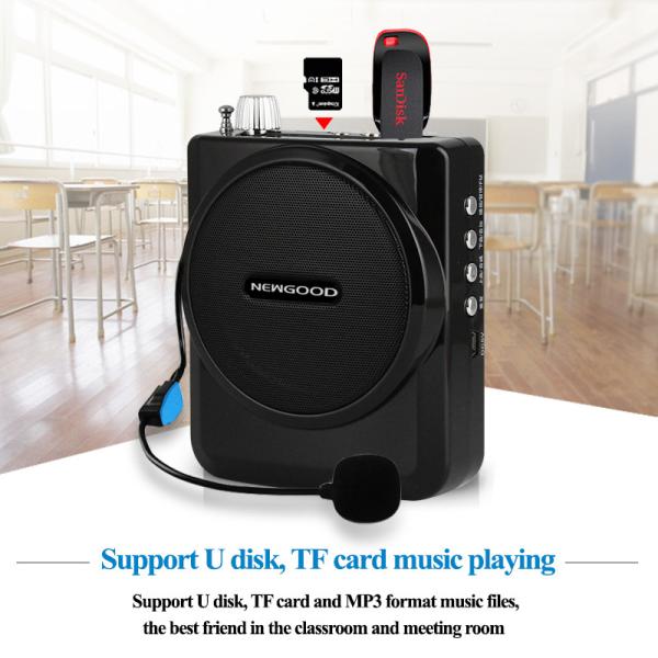 FM Wireless Headset Microphone Voice Amplifier Loudspeaker For Training,Sports Exercise,Coach, Yoga,Sales Presentation