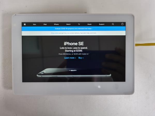 OEM 7 Inch Android Flush Wall Mount POE Touch Tablet Support RJ45 POE DC In Power