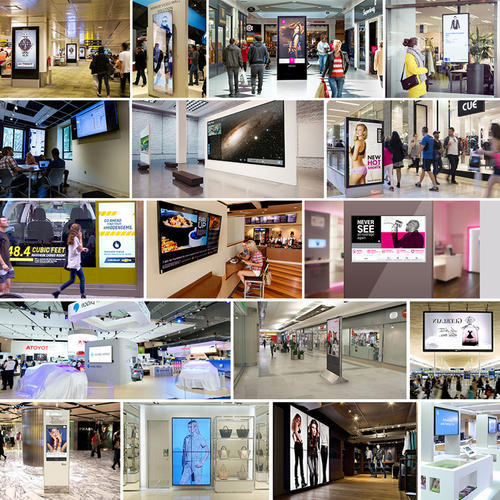 Supermarket WIFI 4K 55 Inch Wall Mounted Digital Signage