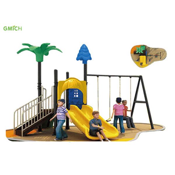 Funny Play Kids Outdoor Swing Set Customized For City Park Anti Static