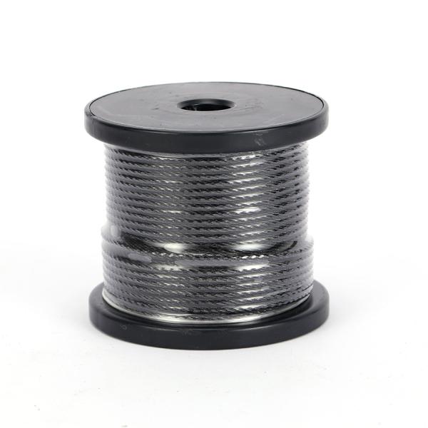 Pa Plastic Pvc Coated Stainless Steel Wire Rope For Construction Field